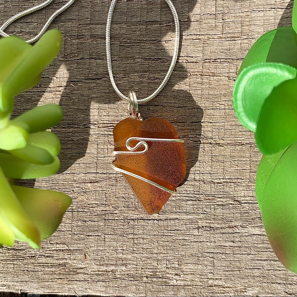 Hand Crafted Sea Glass Necklace